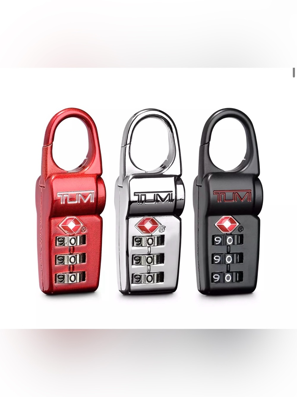 New Tumi travel suitcase access TSA lock box set of 3